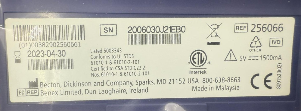 BD Plus Analyzer REF 256066 - NEW