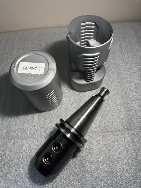 CAT40-SLN 7/8"  End Mill Tool Holder w/thru coolant pull stud - New