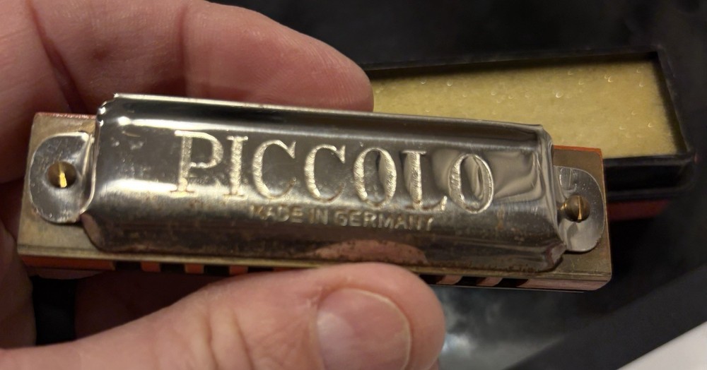 Hohner Piccolo Vintage Harmonica Made in Germany W/ Plastic Case (read)