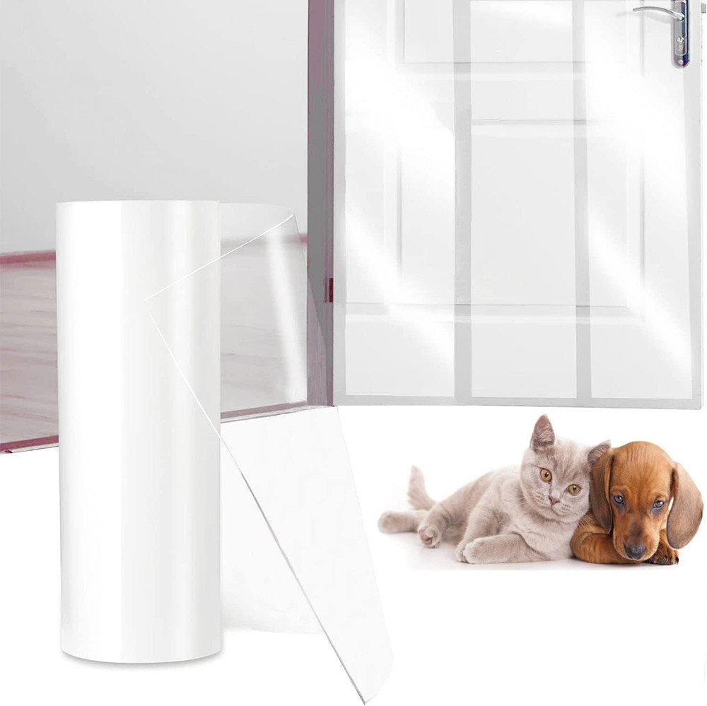 Door Protector from Dog Scratching 118" X 8.2" Cat Scratch Door Frame Single Sid