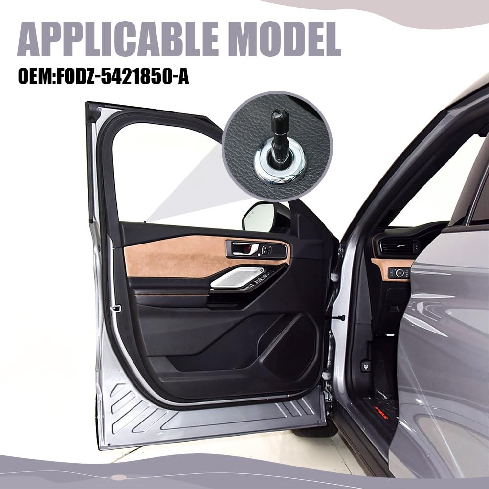 QZTYTY 2PCS Car Door Lock Knobs, Pins, FODZ-5421850-A Black