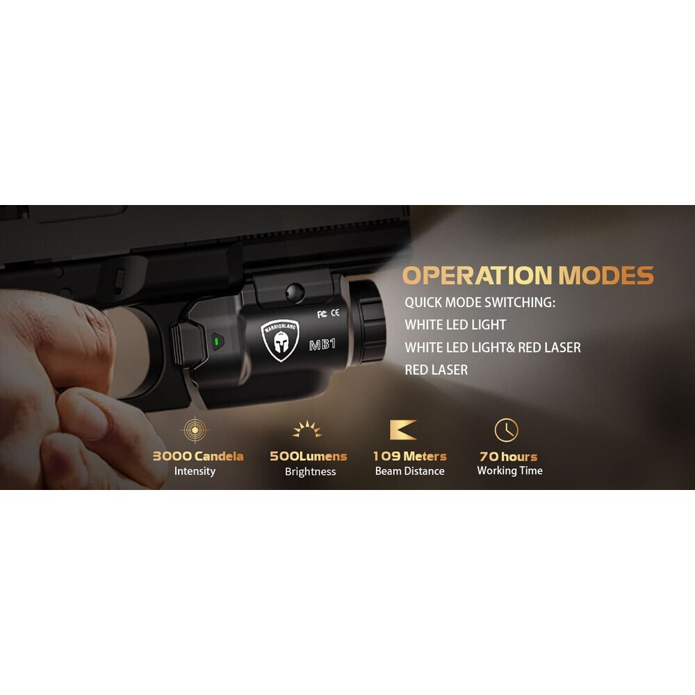 TSG Universal Weapon Lights-Laser-IWB Holster Combo Fits:Springfield Hellcat PRO