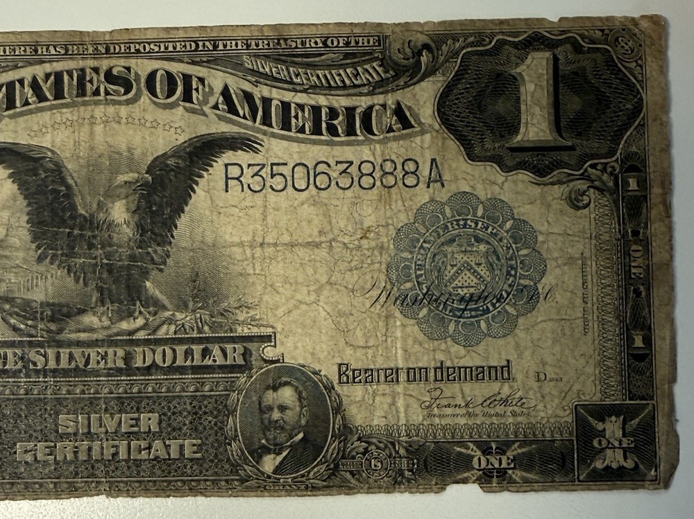1899 $1 Black Eagle Silver Certificate VG