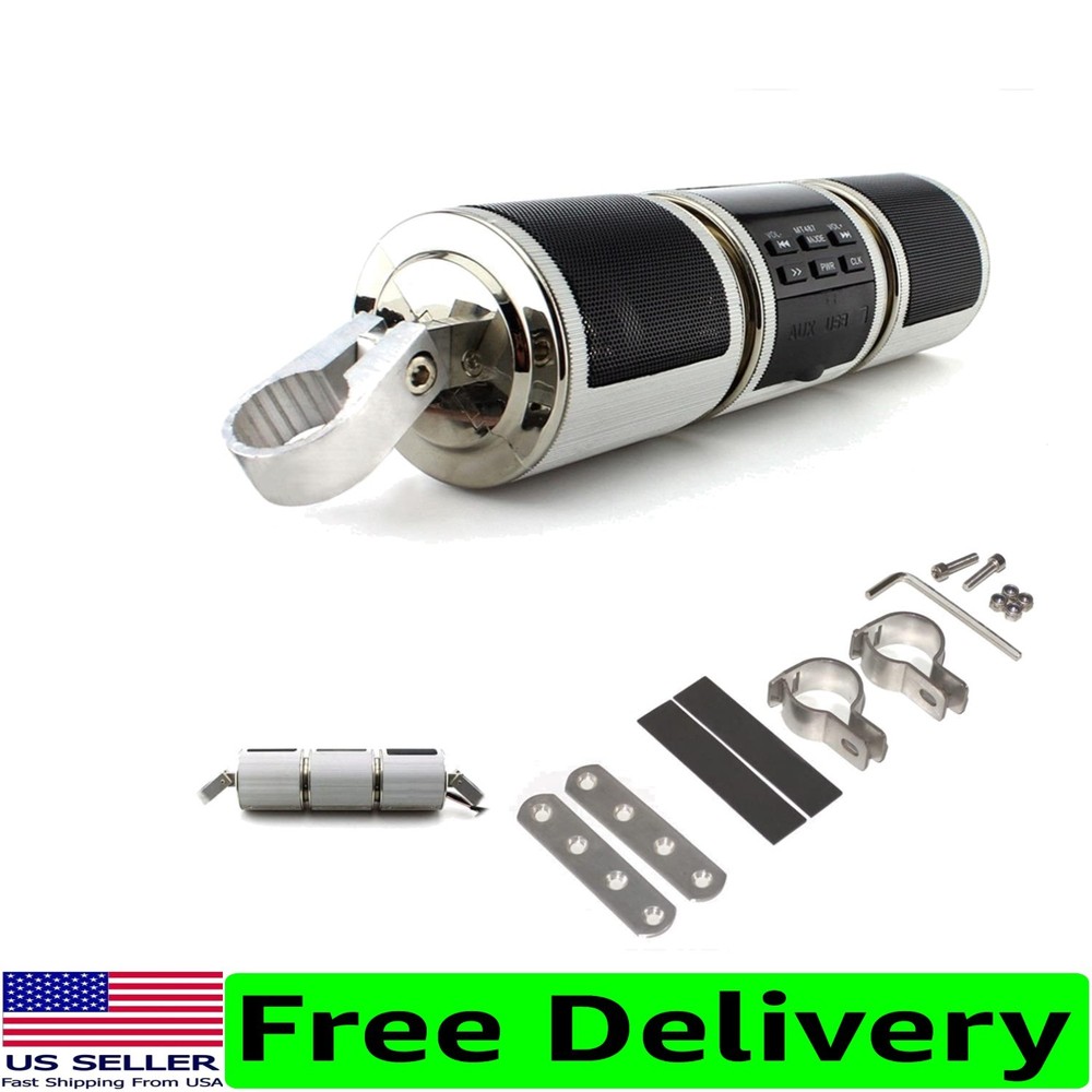 Dynamic Bluetooth Motorcycle Speaker System with LCD Display - Dual 7W Output
