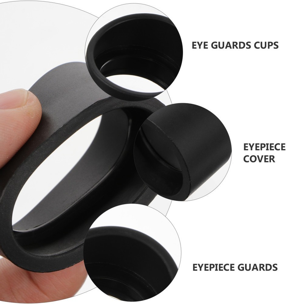 2 Pcs Microscope Goggles Rubber Eye Cup Soft Eyepiece Shield