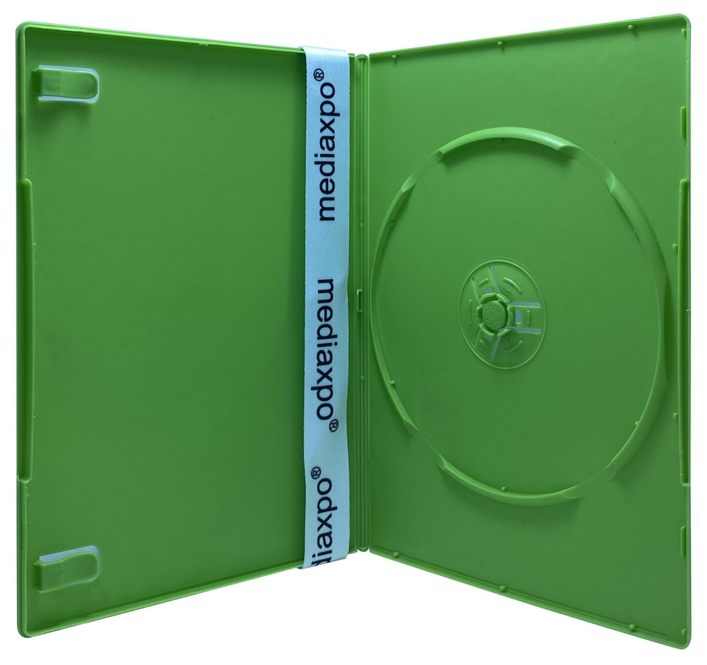 SLIM Solid Green Color Single DVD Cases 7MM Lot