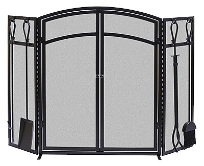 Fireplace Screen With Tools