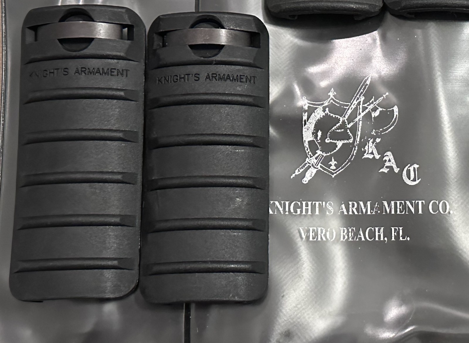 KAC 6 Rib Rail Covers, used, very good condition. Sold In Pairs. Item 1