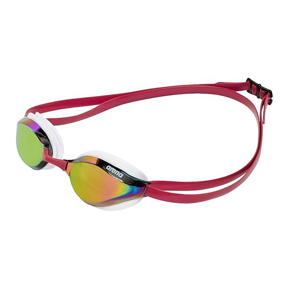 Arena Unisex Python Racing Swim Mirror Lens Goggles, Copper/White/Red Wine
