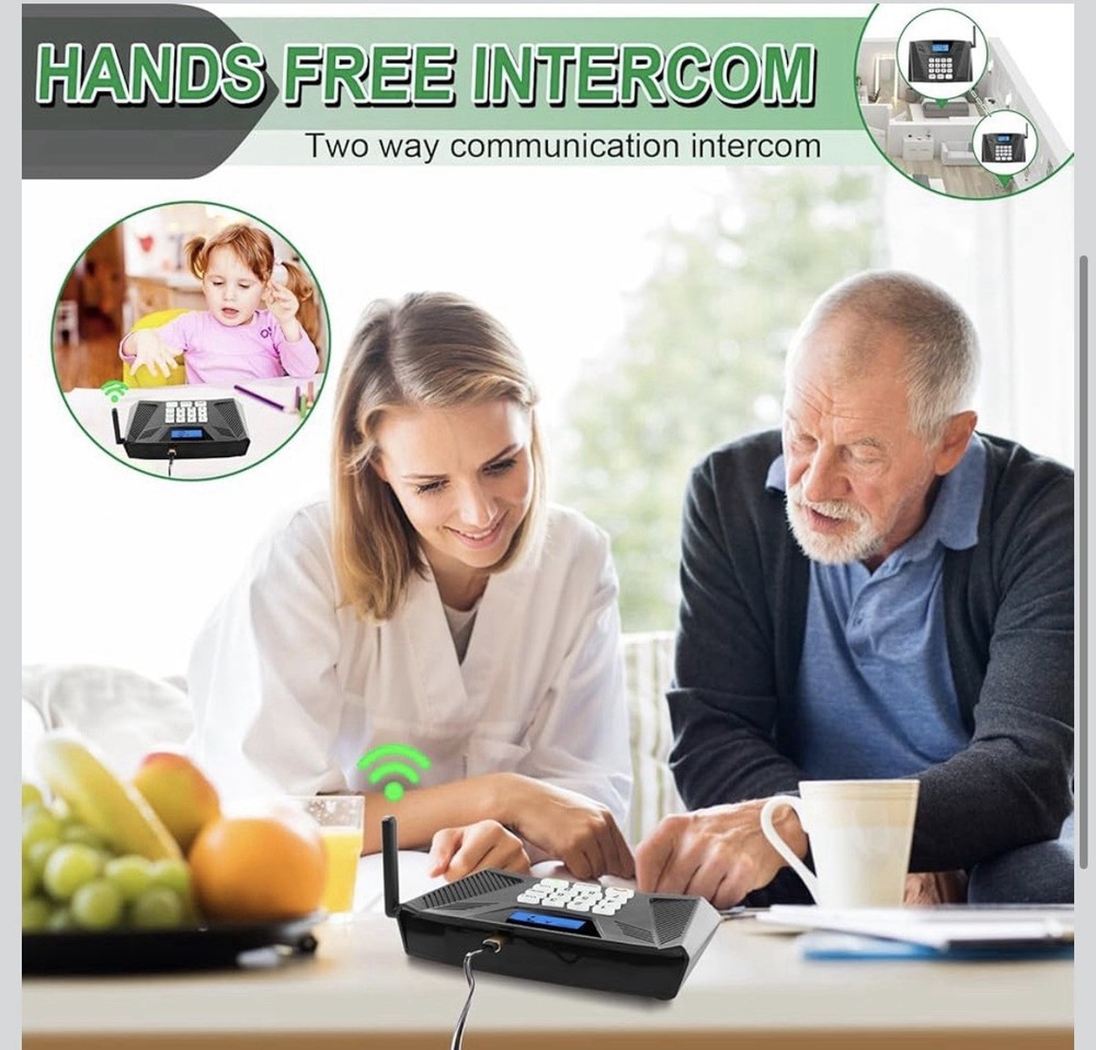 Intercoms Wireless Home Upgraded 5300ft Intercom 9 Channel 2 Code Full Duplex