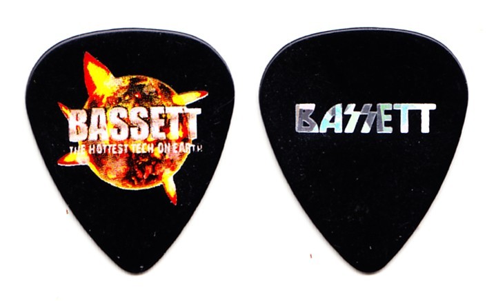 KISS Paul Bassett Drum Tech Black Guitar Pick - 2010 Hottest Show On Earth Tour