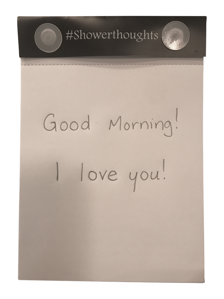 Waterproof Notepad - Shower Notepad with Pencil for Taking Notes in the Shower