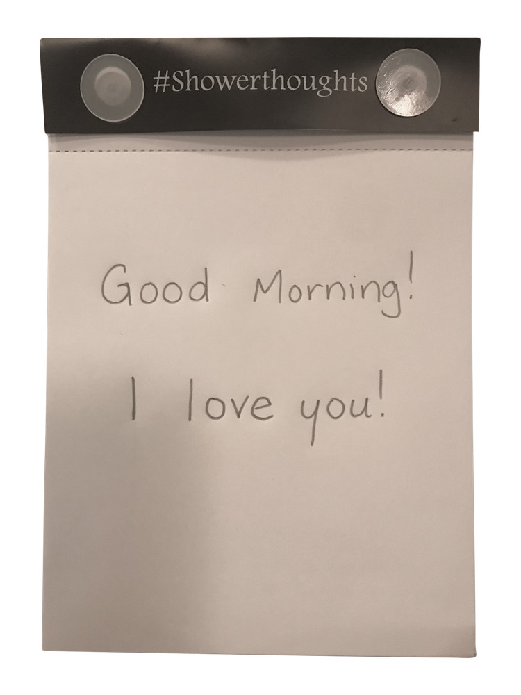 Waterproof Notepad x2 Shower Notepad with Pencil - Aqua Notes for Shower