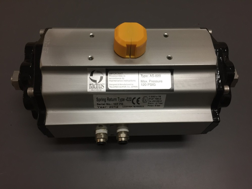 Radius AS-020, Max 120PSIG, Pneumatic Actuator