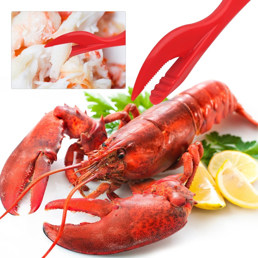 Seafood Tools Set includes 2 Crab Crackers, 2 L, Crackers 8pcs