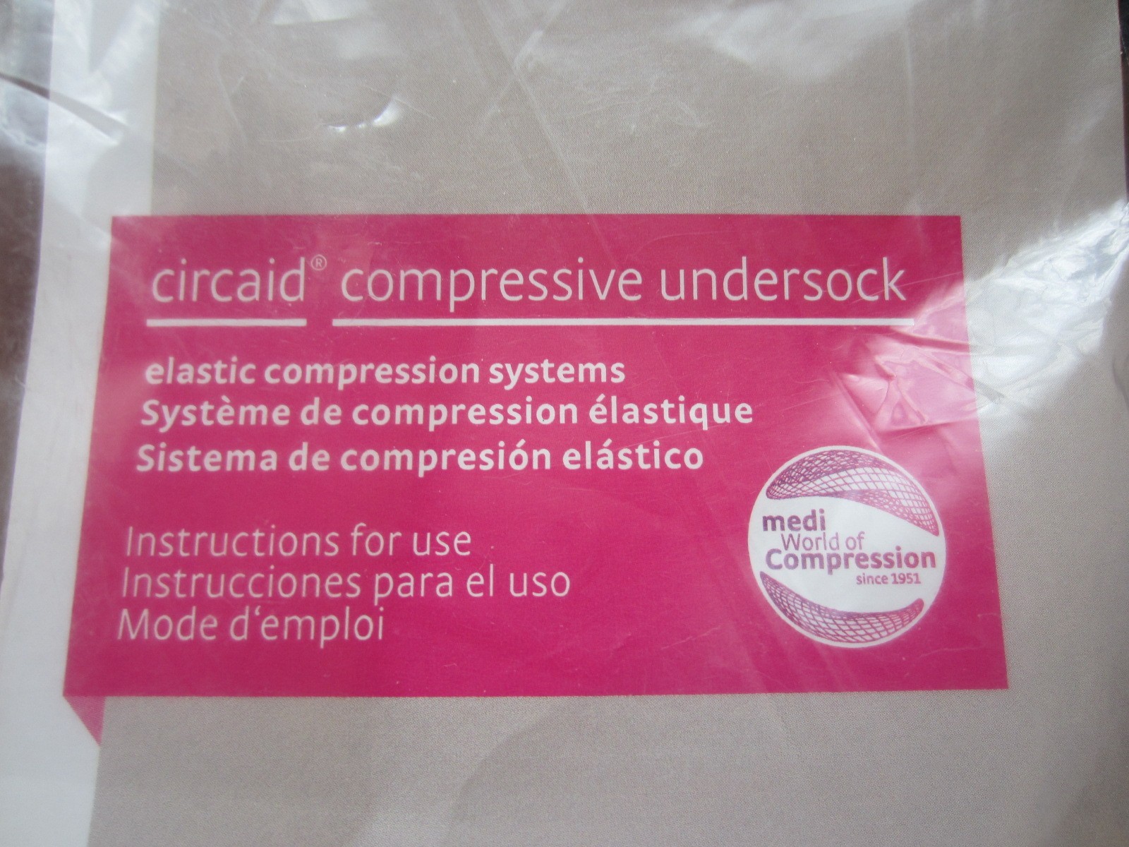 Medi Circaid Compressive Undersock Large Black Firm CU002512 USA New in package