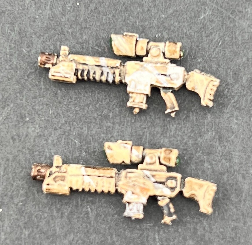 Warhammer 40k: Guardsman Weapons and Bits PAINTED GAMES WORKSHOP