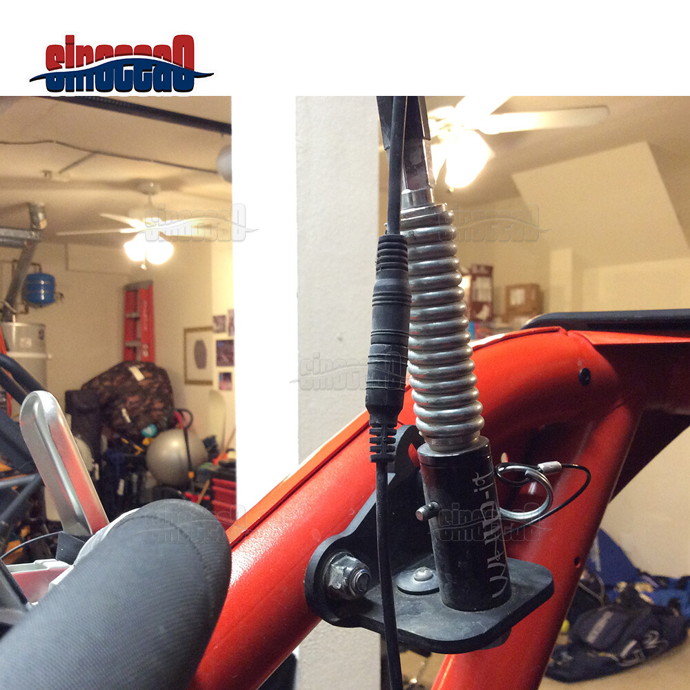 For 2024 Can-Am Maverick X3 Rear LED Flag Whip Antenna Reverse Light Brackets