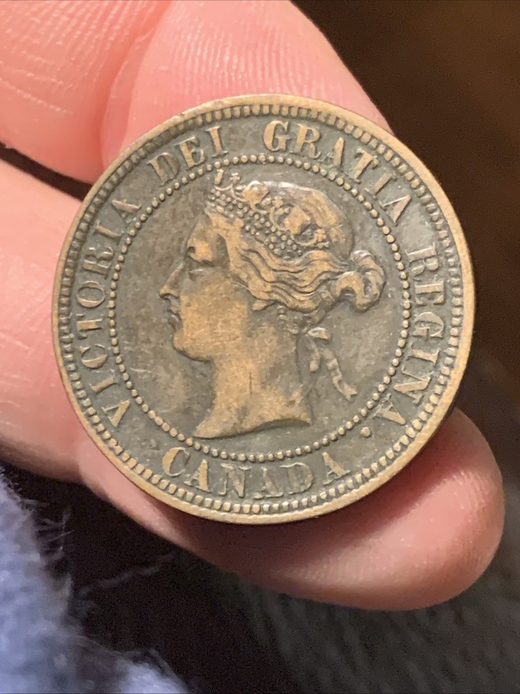 CANADA 1876 H - 1 CENT VICTORIA LARGE CENT