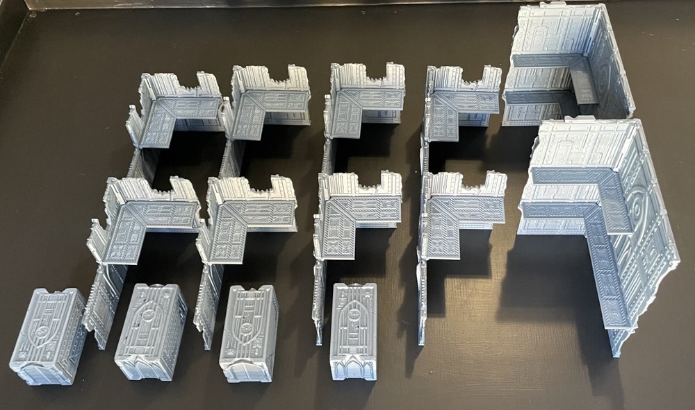 40k - WTC Format Foldable Terrain Set (Orcs) Tabletop Wargaming Scenery