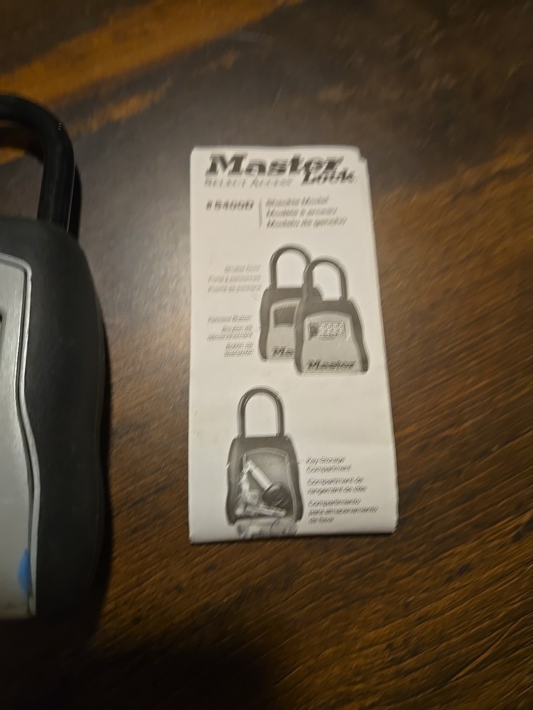 MASTER LOCK 5400D Lock Box, Padlock, 5 Keys