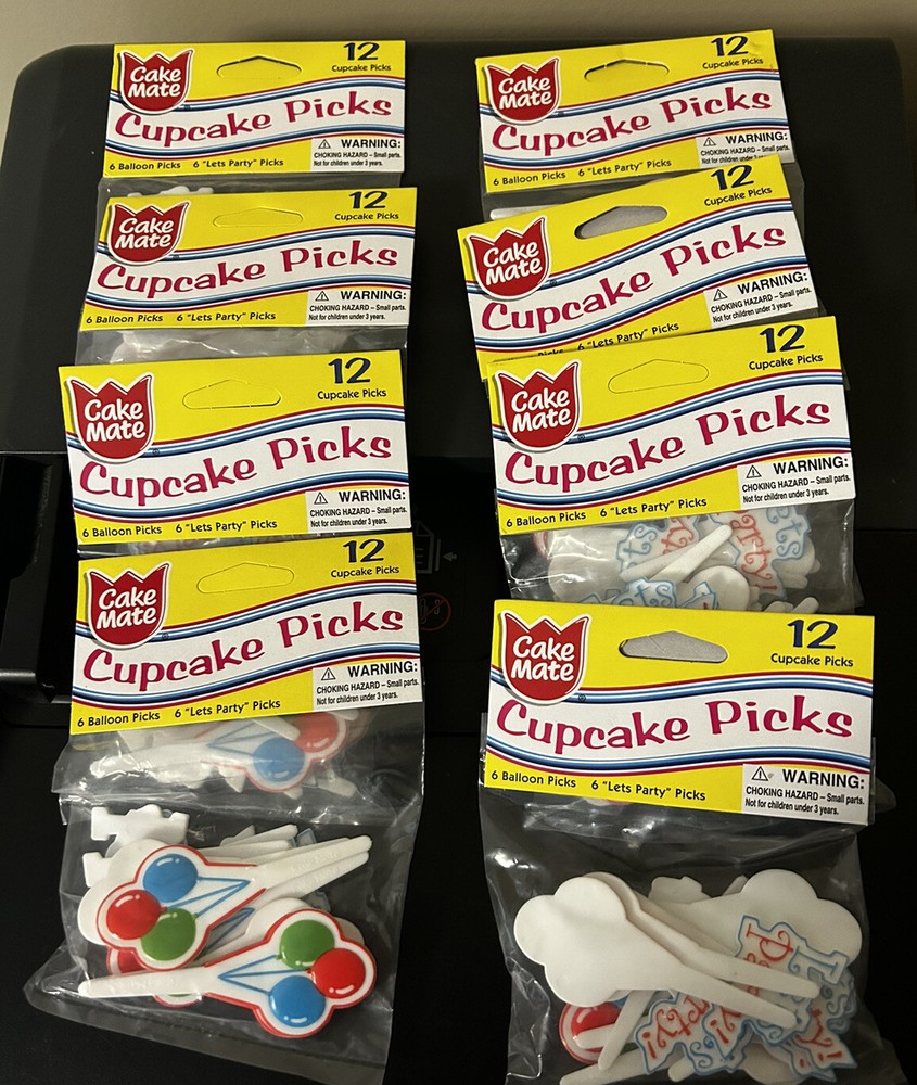 Cake Mate Cupcake Picks 8 - 12picks = 96