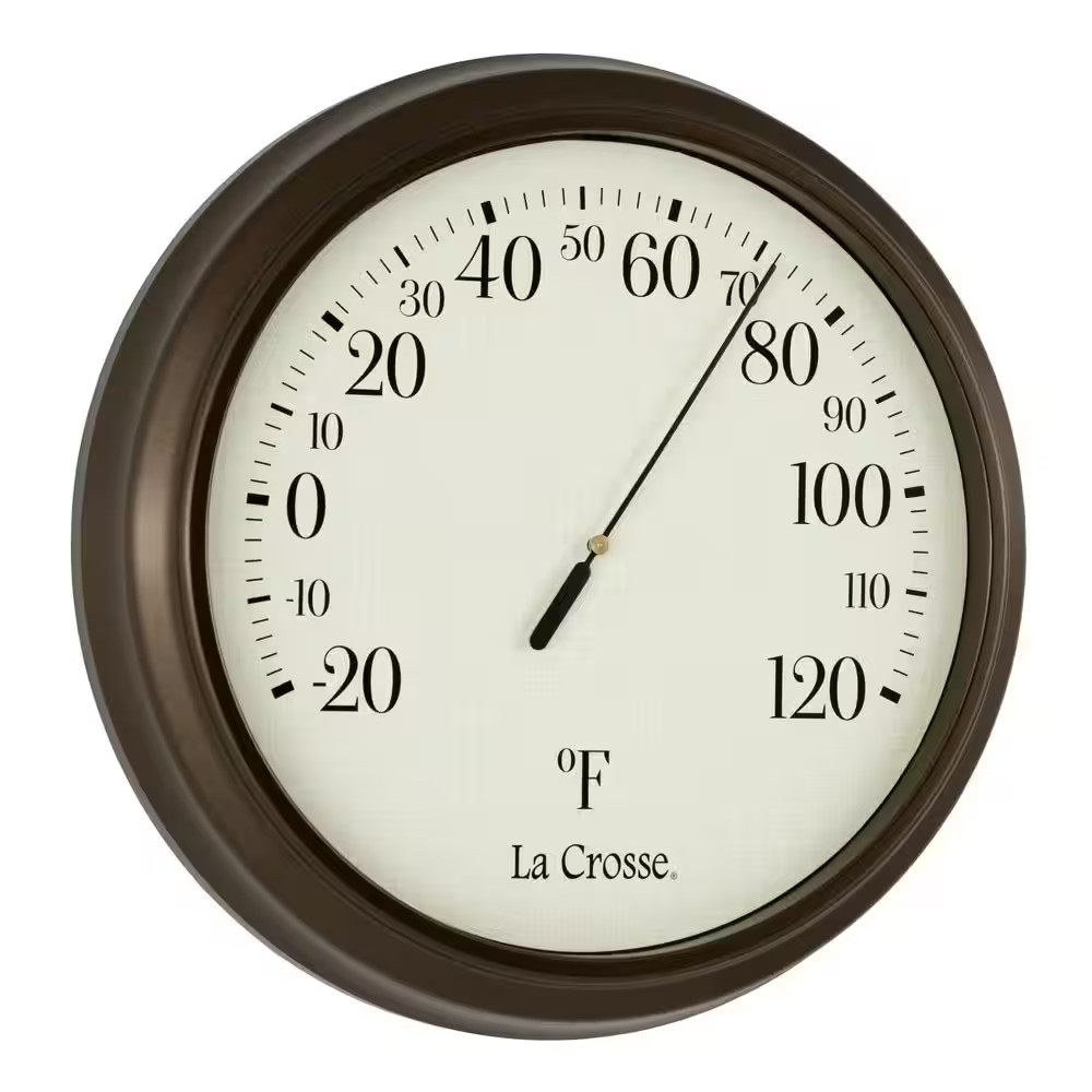 8 In. round Dial Analog Thermometer