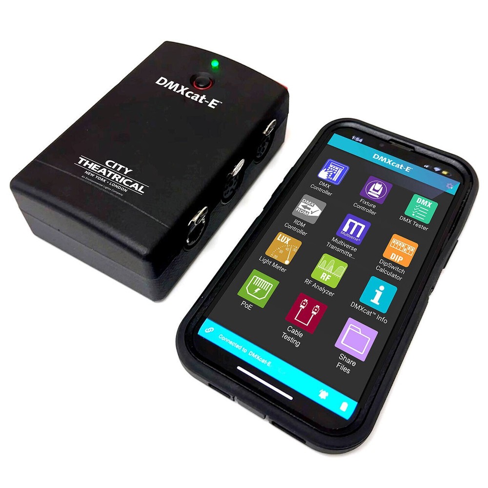 City Theatrical DMXcat-E Multi Function Test Tool DMX Lighting