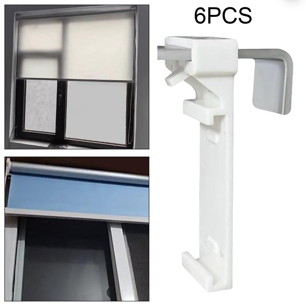 6Pcs Clamp Holders for Roller Blind Stable Roller Shade Holders Brackets for