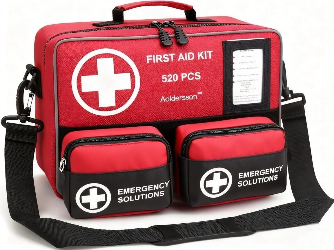 520 Pcs First Aid Kit Large Emergency Survival Medical Set For Car Home Camping