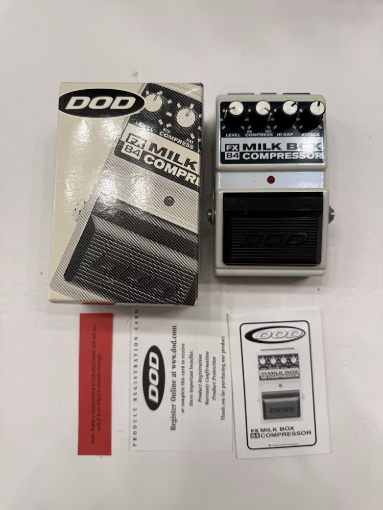 DOD Digitech FX84 Milk Box Compressor Sustainer Milkbox Guitar Effect Pedal
