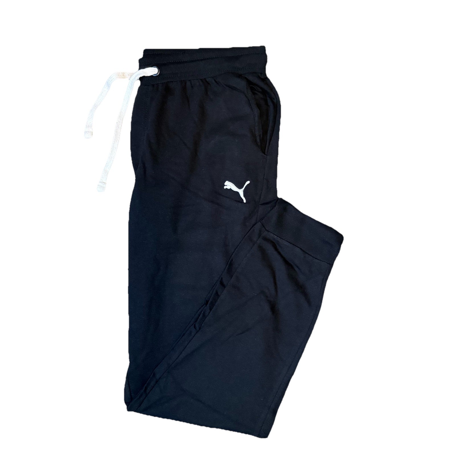 Men’s Black PUMA Jogger Lounge Sweatpants Cuffed  XL Tall NWT