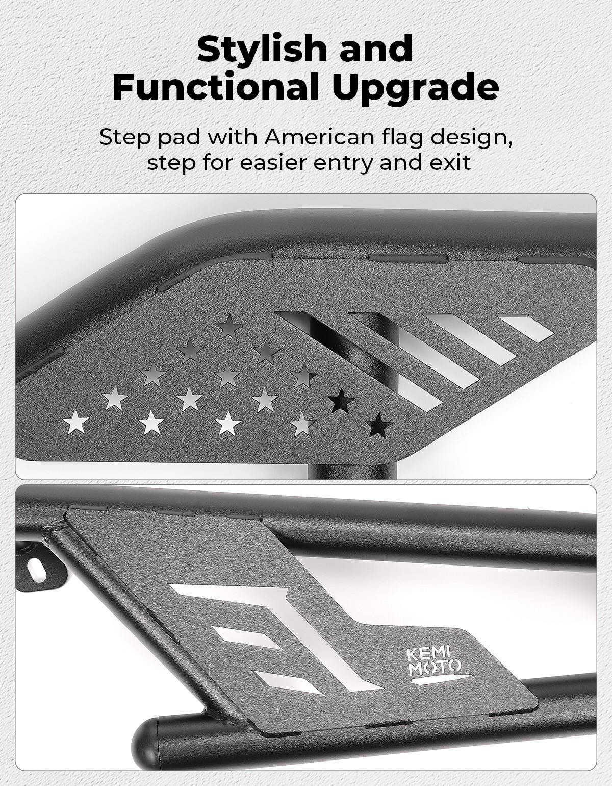 KEMIMOTO Nerf Bars Rock Sliders Heavy Duty For 2016-2025 General 1000/XP 1000