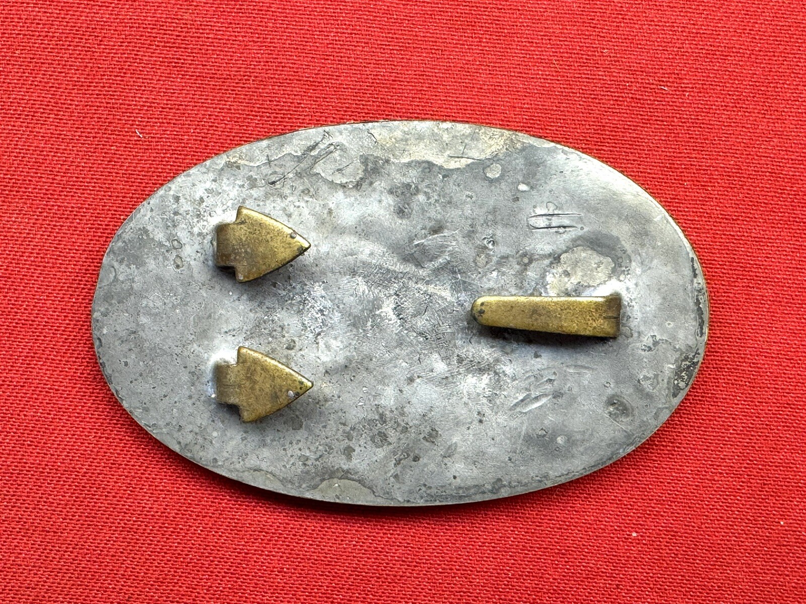 Civil War CS Belt Buckle Lead Backed