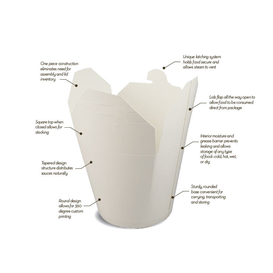 Fold-Pak SmartServ 16SSPLAINM Takeout Container, 16 oz. | 500 Per Case