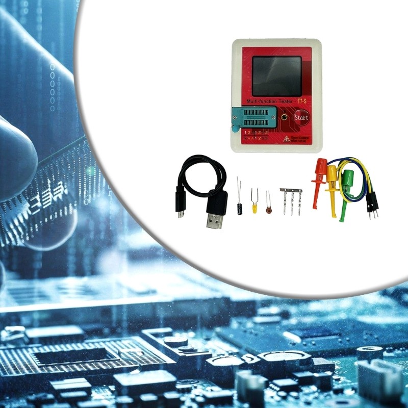 Transistor Tester Multimeter Digital Diode Triode Capacitor Resistor Test Meter