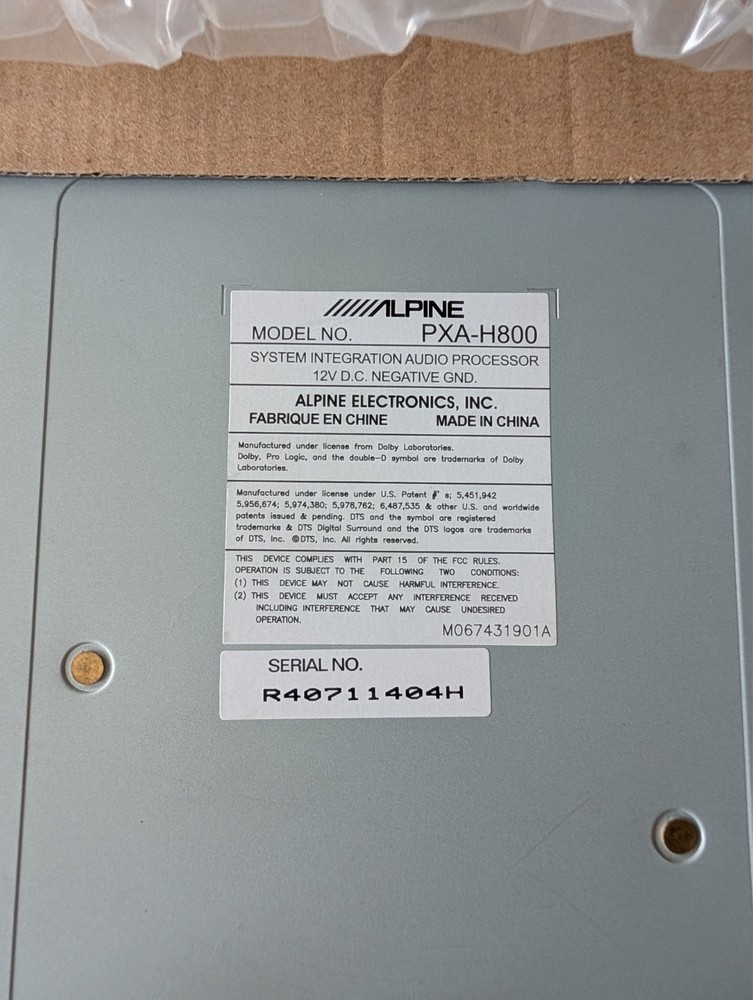 Alpine PXA-H800 Car Audio Sound Processor System Integration Digital Audio Proce