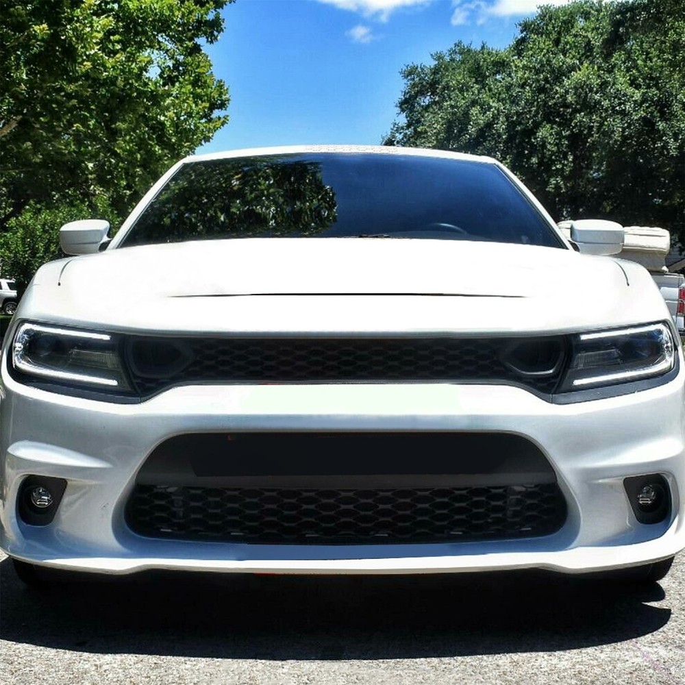 For 2015-21 DODGE CHARGER RT SCAT PACK SRT STYLE Front Upper + Lower Grille Kit