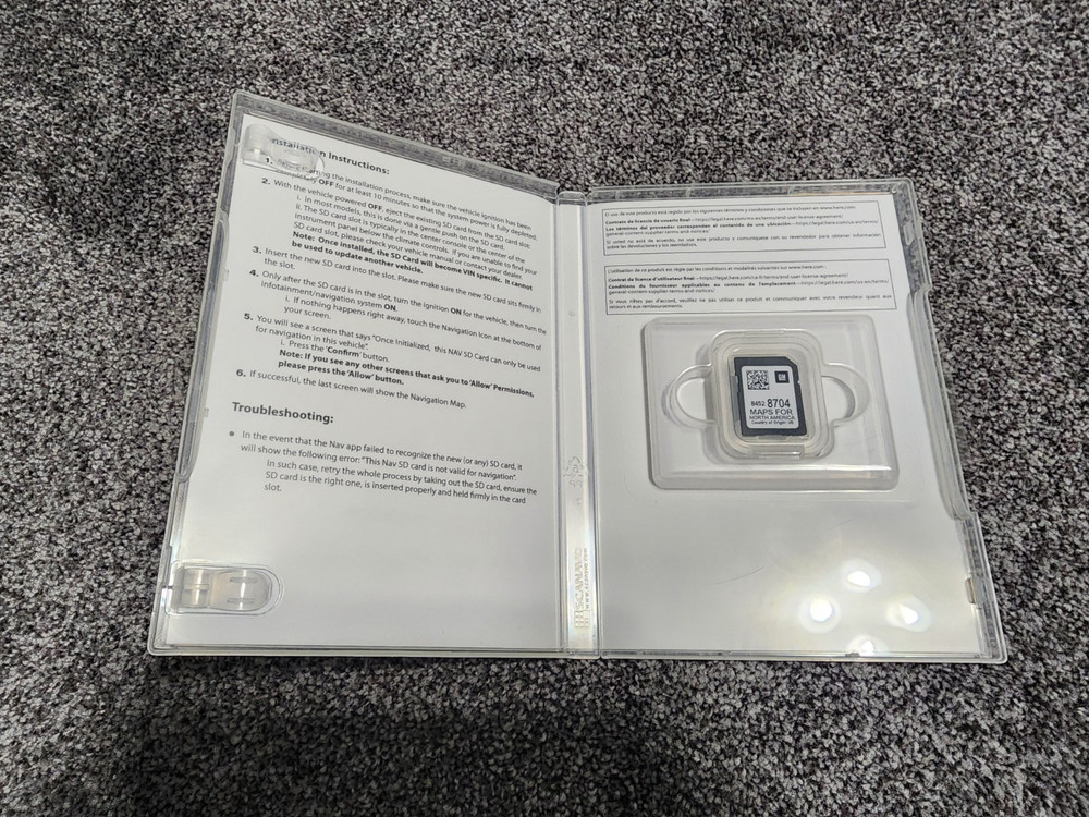 2021 Navigation System Map Update GPS Navigation GM Vehicles SD Card