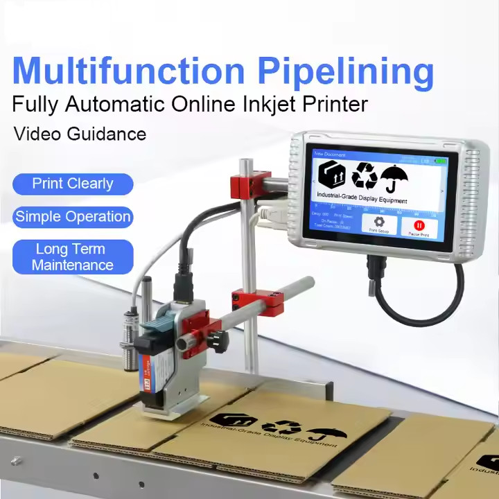 12.7mm automatic online inkjet printer does not include conveyor printing code