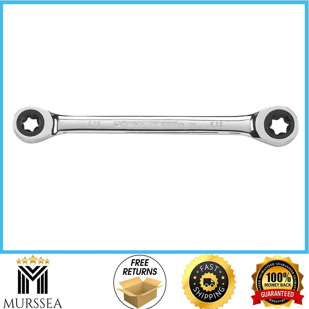 E-Torx Double Box-End Ratcheting Wrench E10 X E12