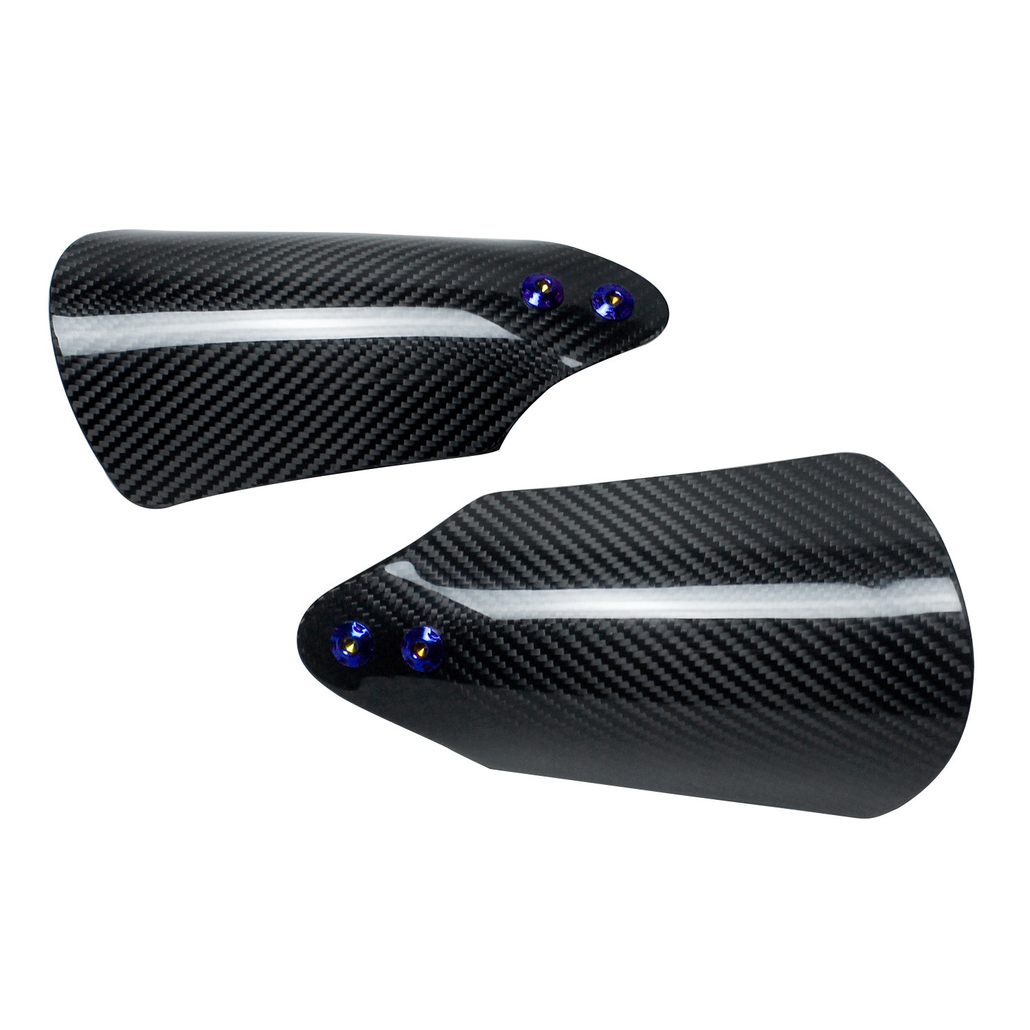 Carbon Fiber Hand Grips Guard Windshield For Harley Touring Road King FLHTK FLTR