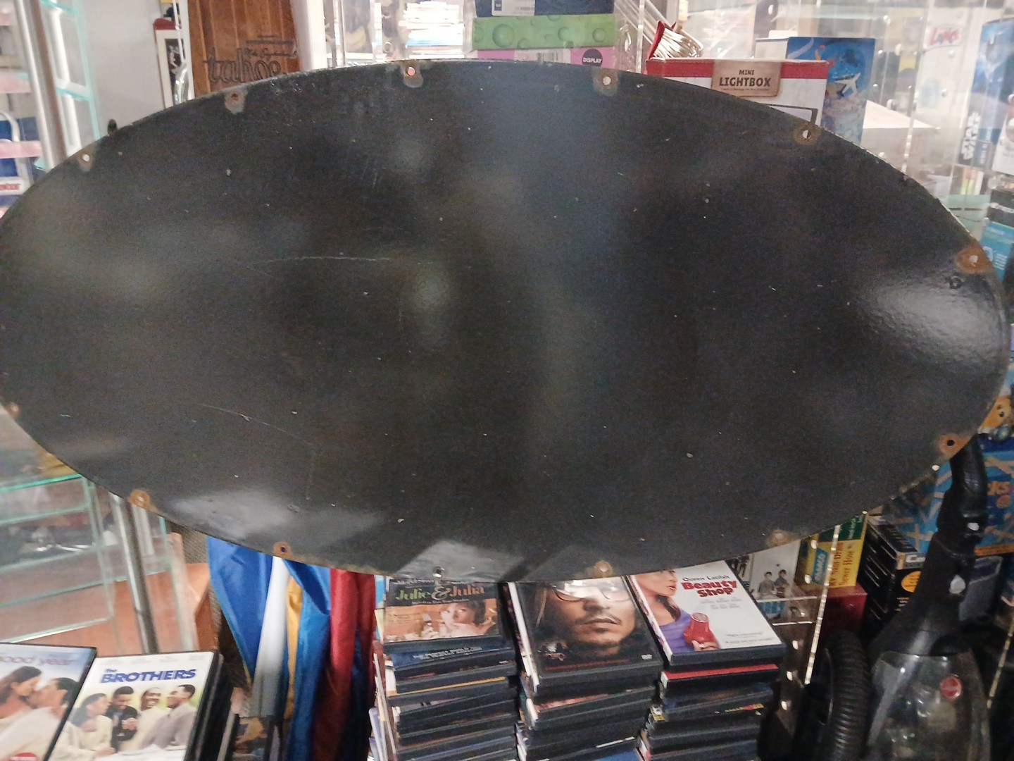 VINTAGE LARGE FORD PORCELAIN METAL SIGN 4FT CAR TRUCK AUTO DEALER SALES SERVICE