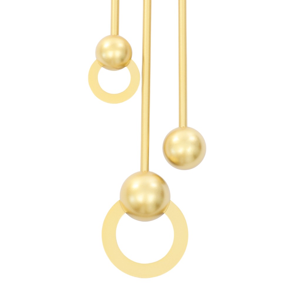 Modern Wall Clock, LED Lighting Wall Clock, Large Gold Decorative Wall Clock