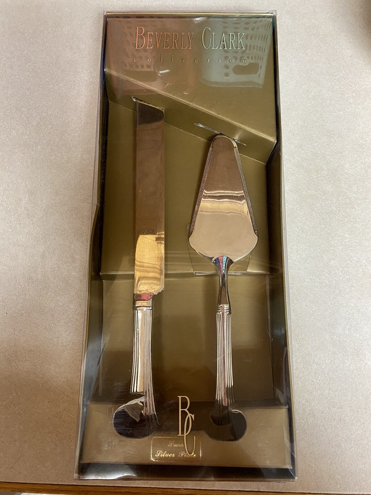 Beverly Clark Silver Plated Harmony Wedding Server Set