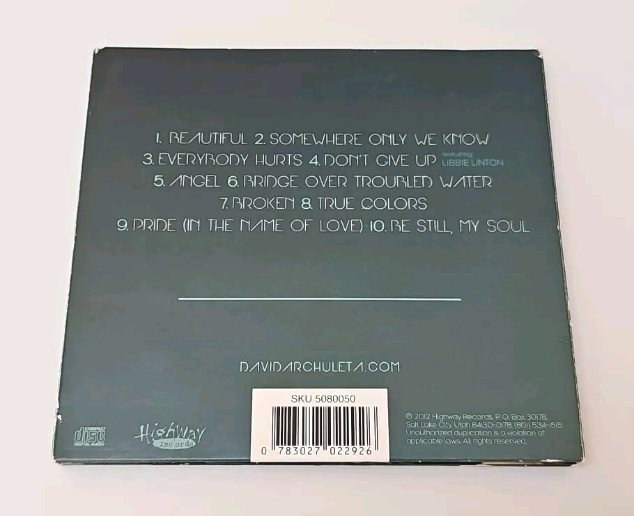 Begin By David Archuleta - Signed Digipak + CD 2012