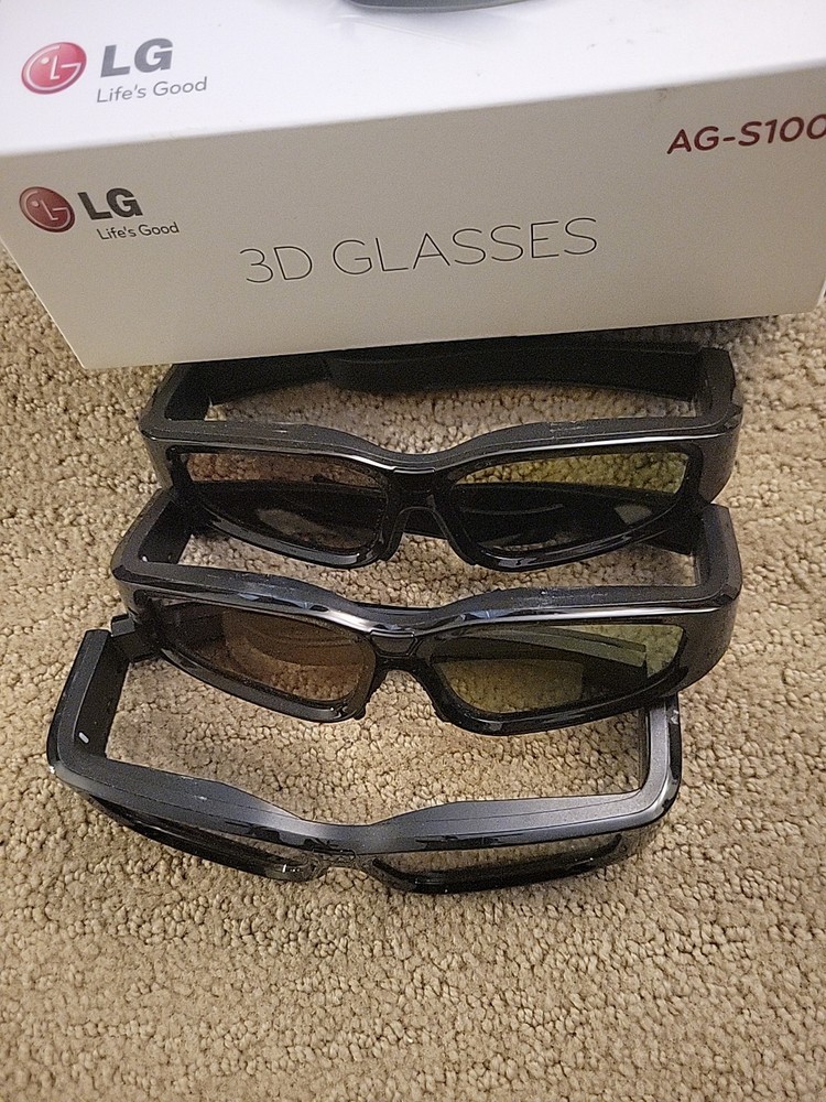 LG 3D Glasses 3 Pair