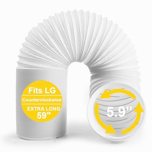 Portable Air Conditioner Hose, 5.9" Diameter Anti-Clockwise Thread, Universal