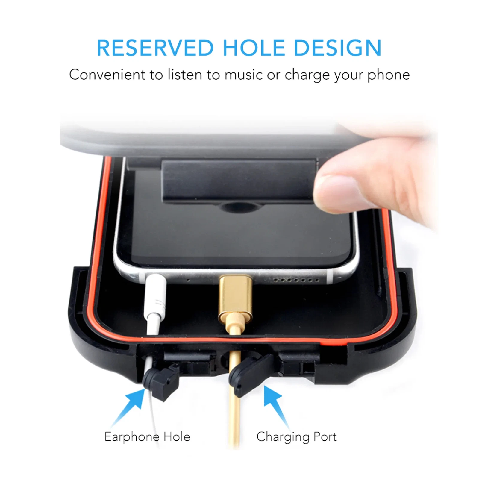 Motorcycle Bike Handlebar Phone Mount Holder Waterproof Case for iPhone Samsung