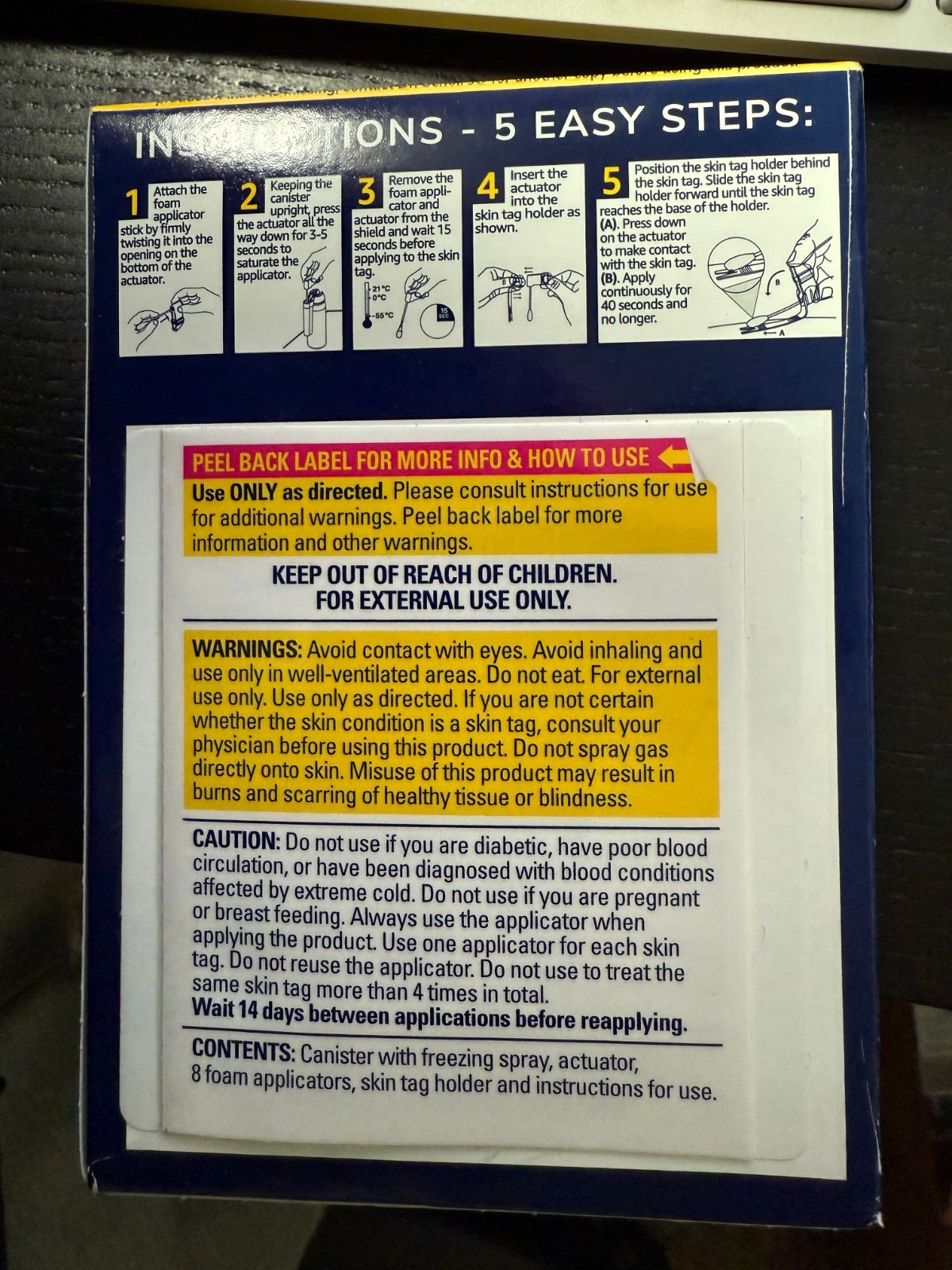 Dr. Scholl's Freeze Away Skin Tag Remover 8 Treatments Exp 2027